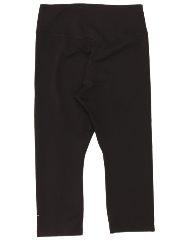 Damskie legginsy Nike Capri, średnie czarne