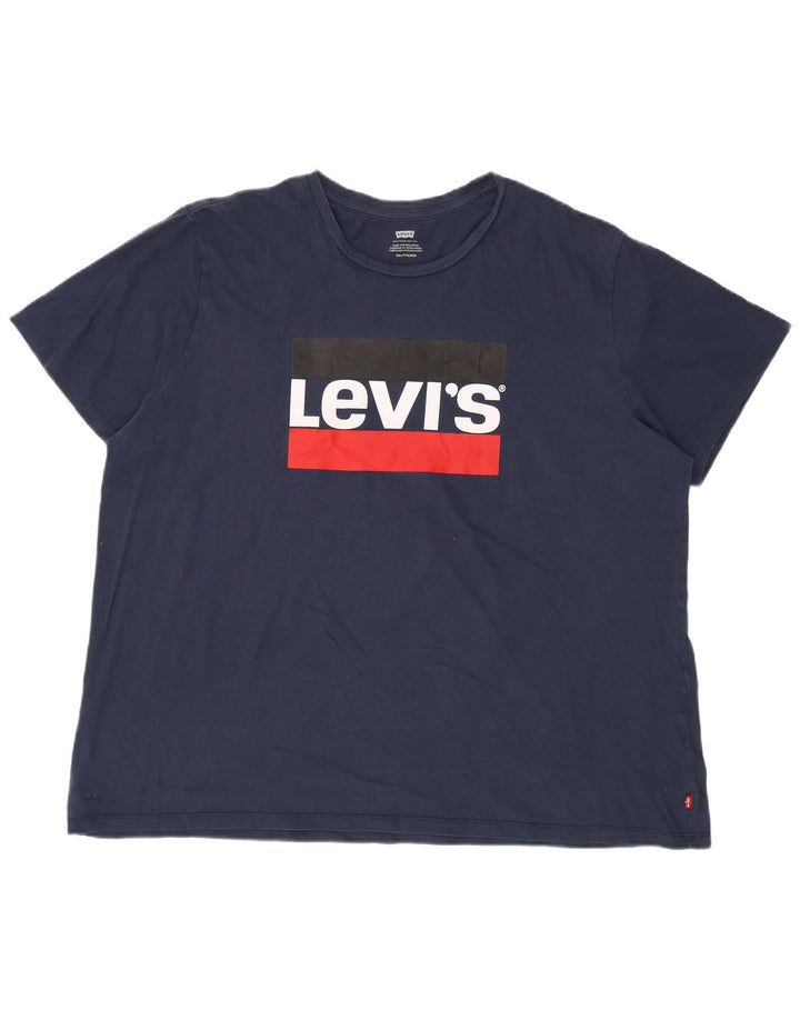Męski T-shirt z grafiką Levi's Top 2XL Granatowy