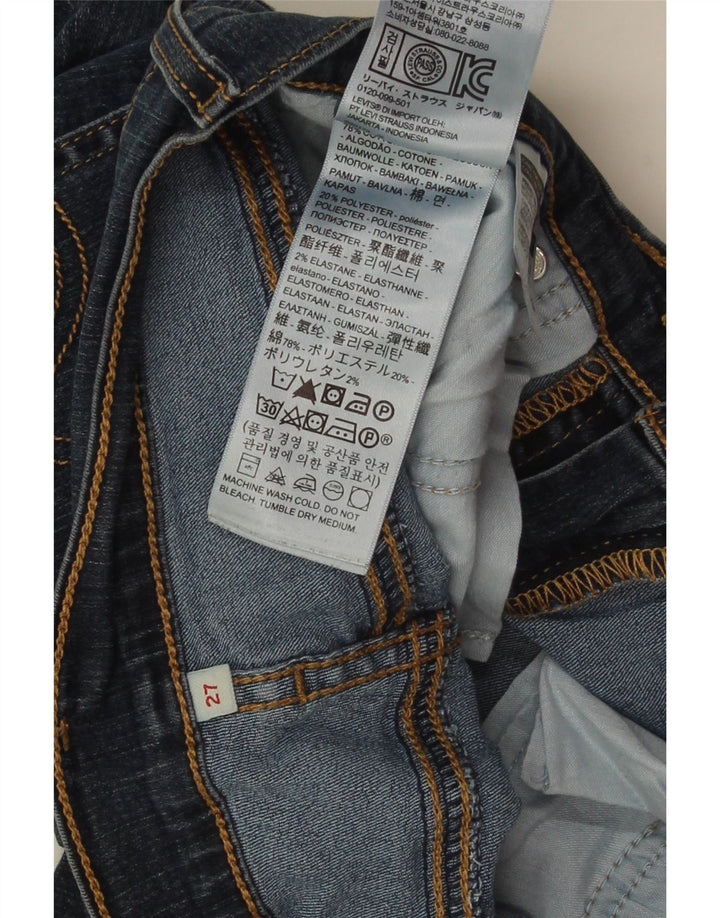 Damskie spodenki jeansowe LEVI'S W27 Małe, granatowe, bawełniane