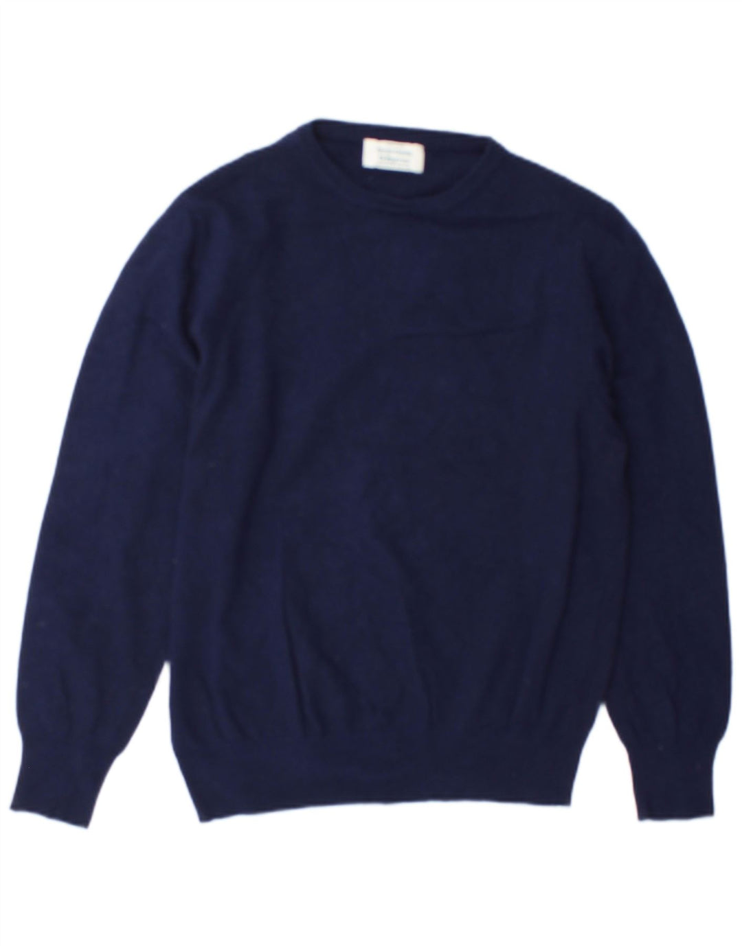 Sweter damski Benetton z dekoltem w łódkę UK 12, średni granatowy