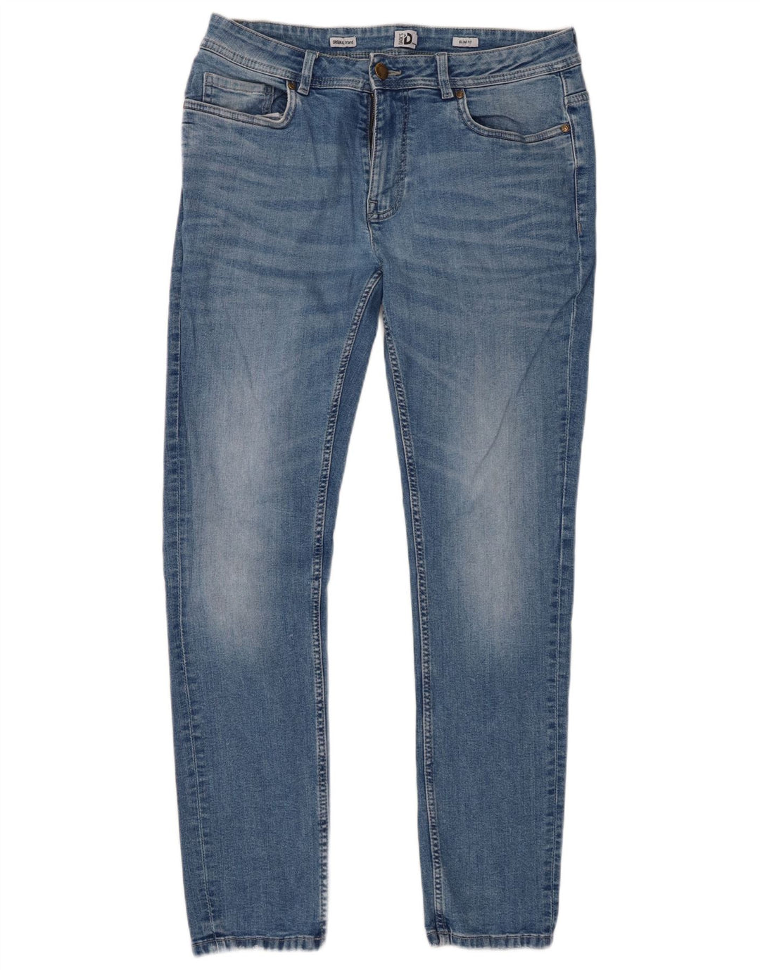 DACK'S Męskie jeansy slim IT 50 Large W34 L31 Niebieskie bawełniane