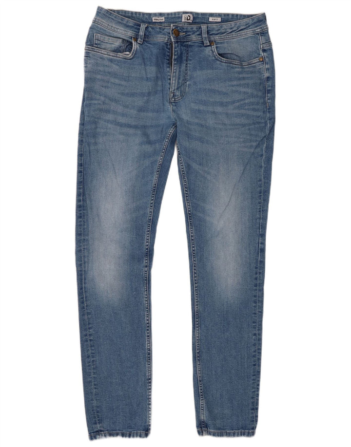DACK'S Męskie jeansy slim IT 50 Large W34 L31 Niebieskie bawełniane