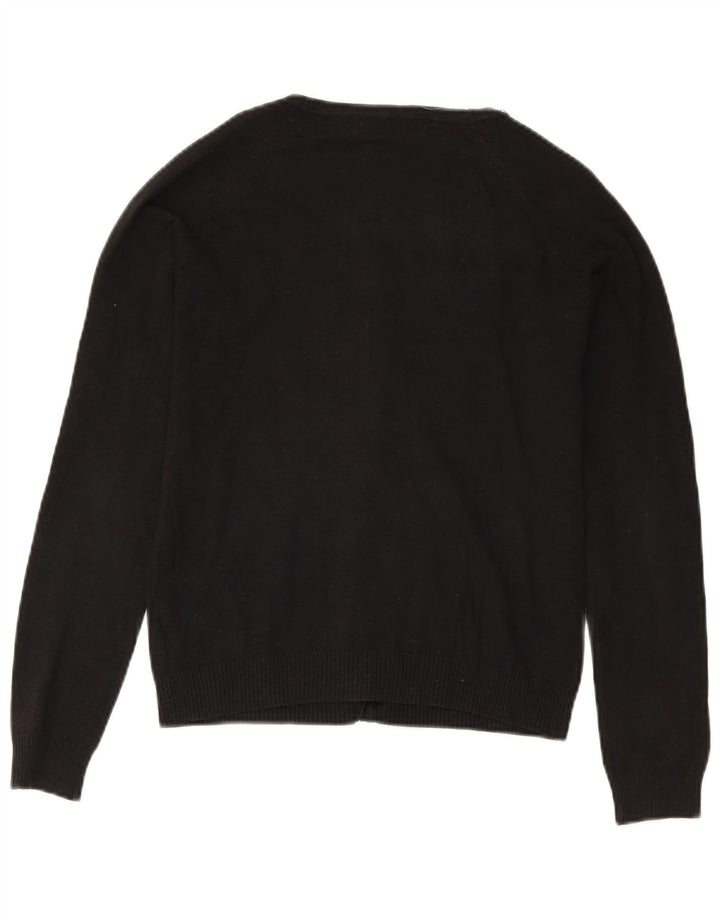 Sweter damski Zara UK 12, średni czarny, bawełniany