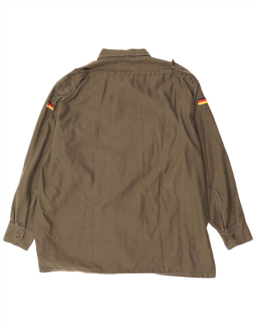 Męska koszula wojskowa w stylu vintage, rozmiar 47/48, 2XL, bawełna khaki