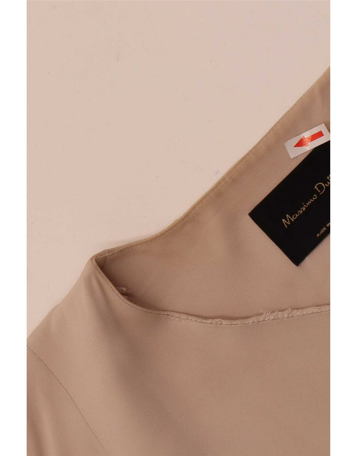 Damska marynarka bez rękawów Massimo Dutti z długimi rękawami, UK 14, średni beż