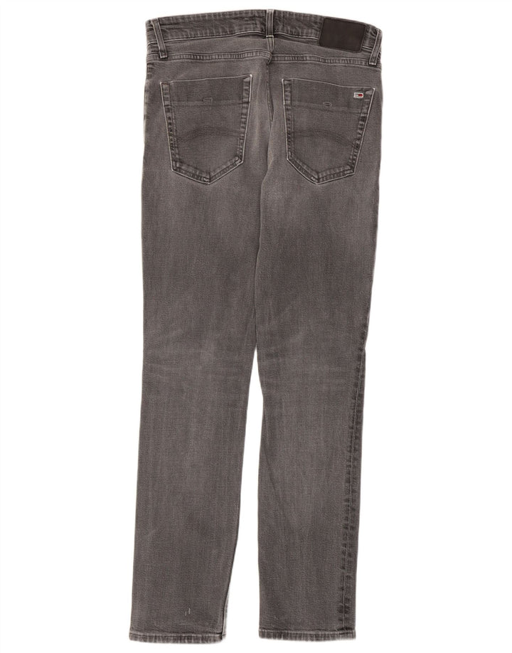 TOMMY HILFIGER Męskie jeansy Scanton Slim W32 L30 Szara bawełna