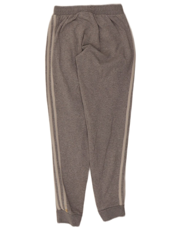 Damskie spodnie dresowe Adidas Joggers UK 4 XS Szara, nakrapiana bawełna