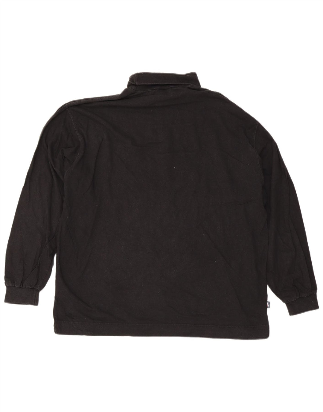 Męska koszulka Reebok z okrągłym dekoltem, długim rękawem, 2XL, czarna bawełna