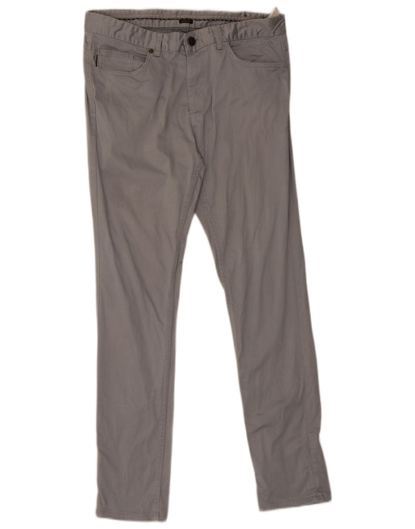 Męskie spodnie typu slim casual Zara EU 44 Large W34 L31 Szara bawełna