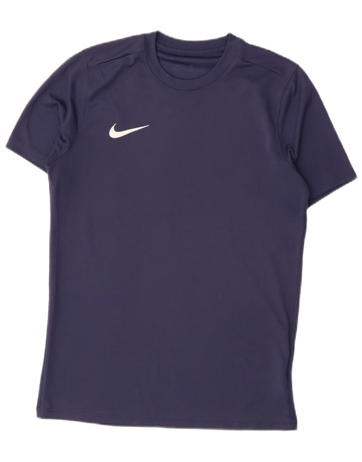 T-shirt męski Nike Dri Fit, średni granatowy poliester