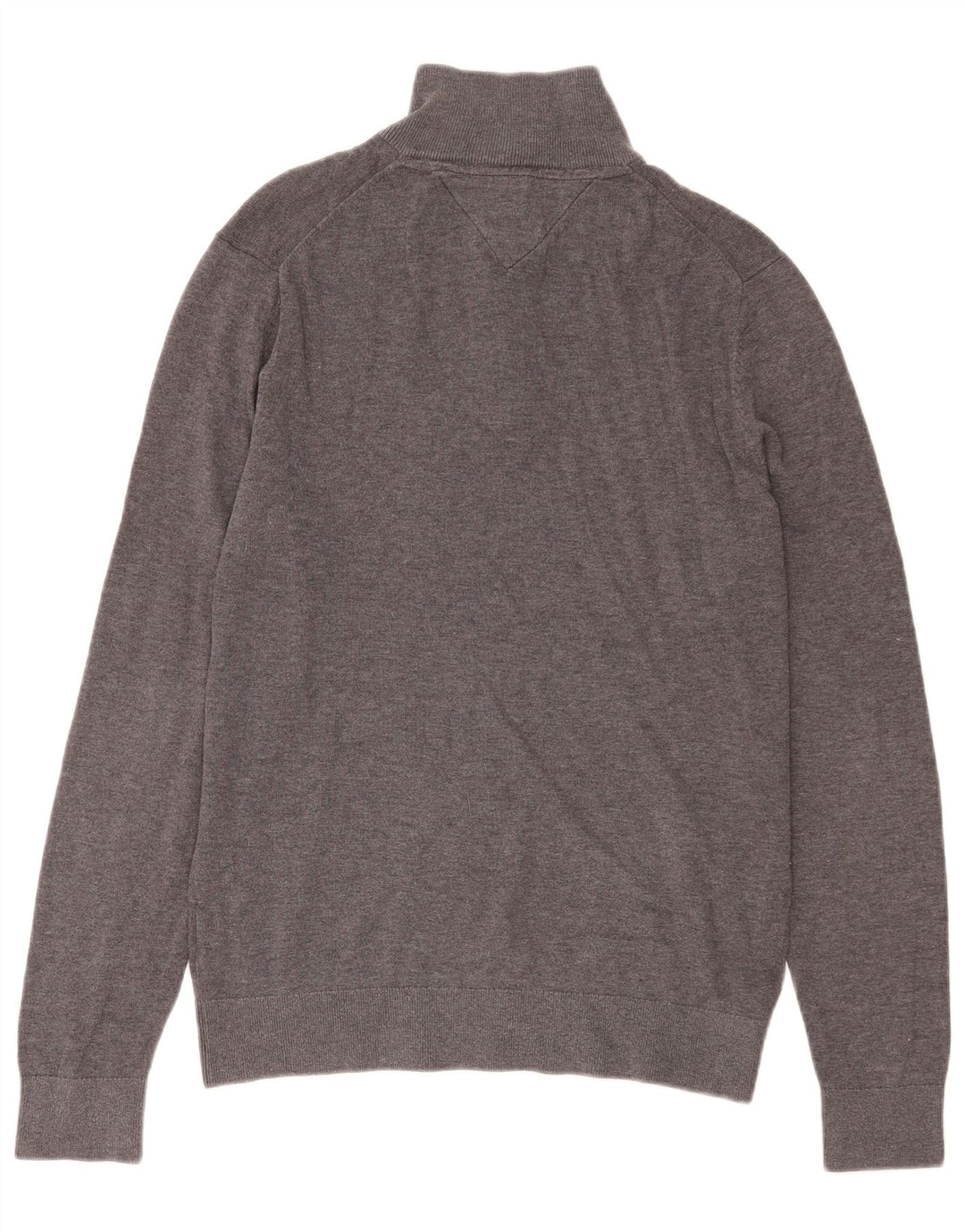 Męski sweter zapinany na zamek Tommy Hilfiger Średni szary, bawełniany w plamki