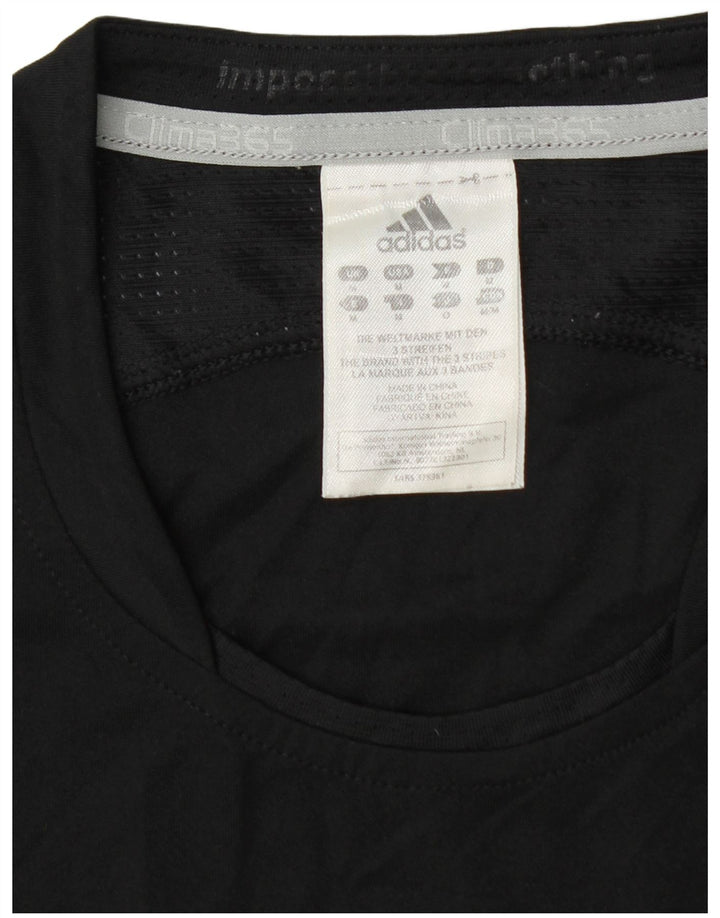 Adidas Męska koszulka Clima 365 z grafiką Top, średni czarny poliester