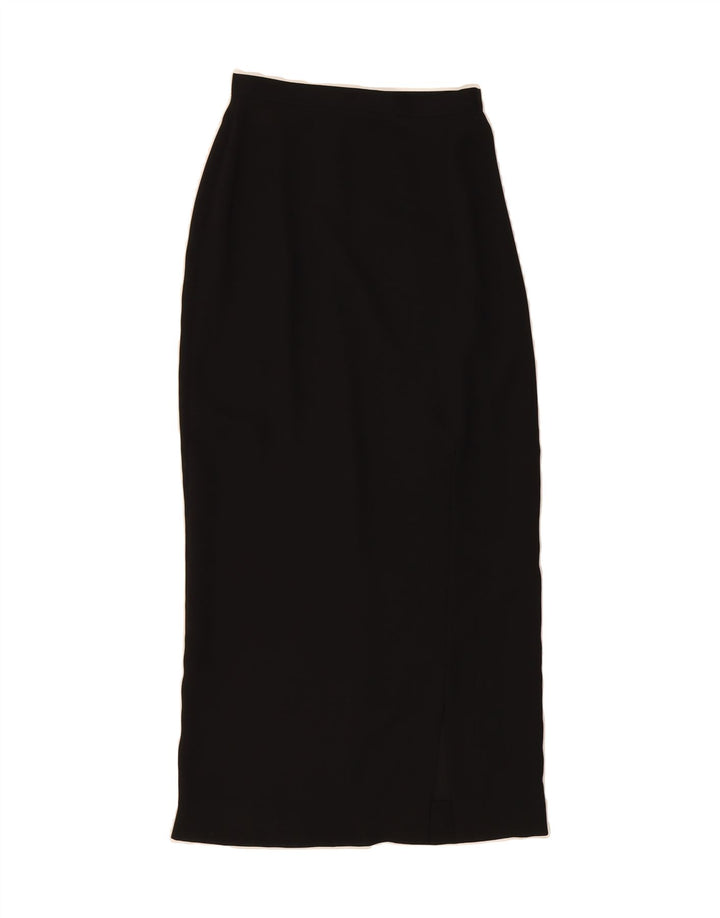 AVANT Womens High Waist Maxi Skirt W24 XS Black Polyester Vintage Avant and Second-Hand Avant from Messina Hembry 
