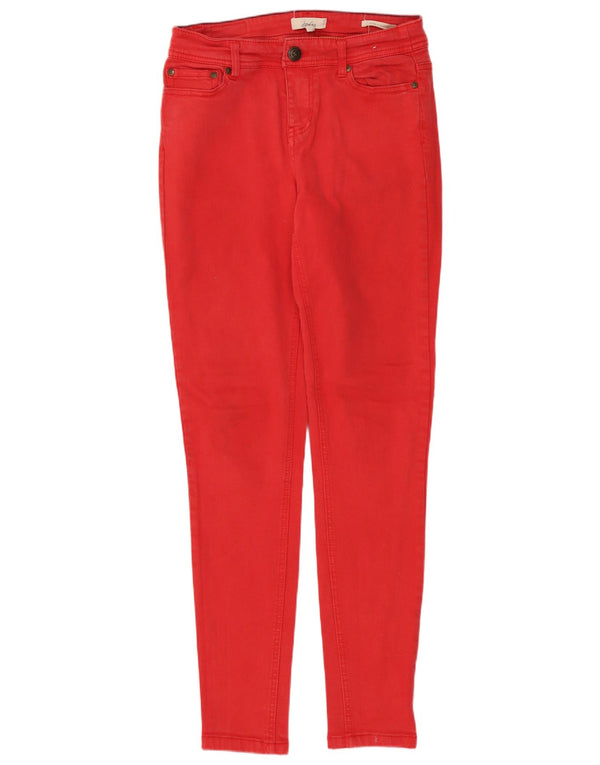 Dżinsy damskie JOULES Super Skinny UK 10 Small W28 L30 Czerwona bawełna