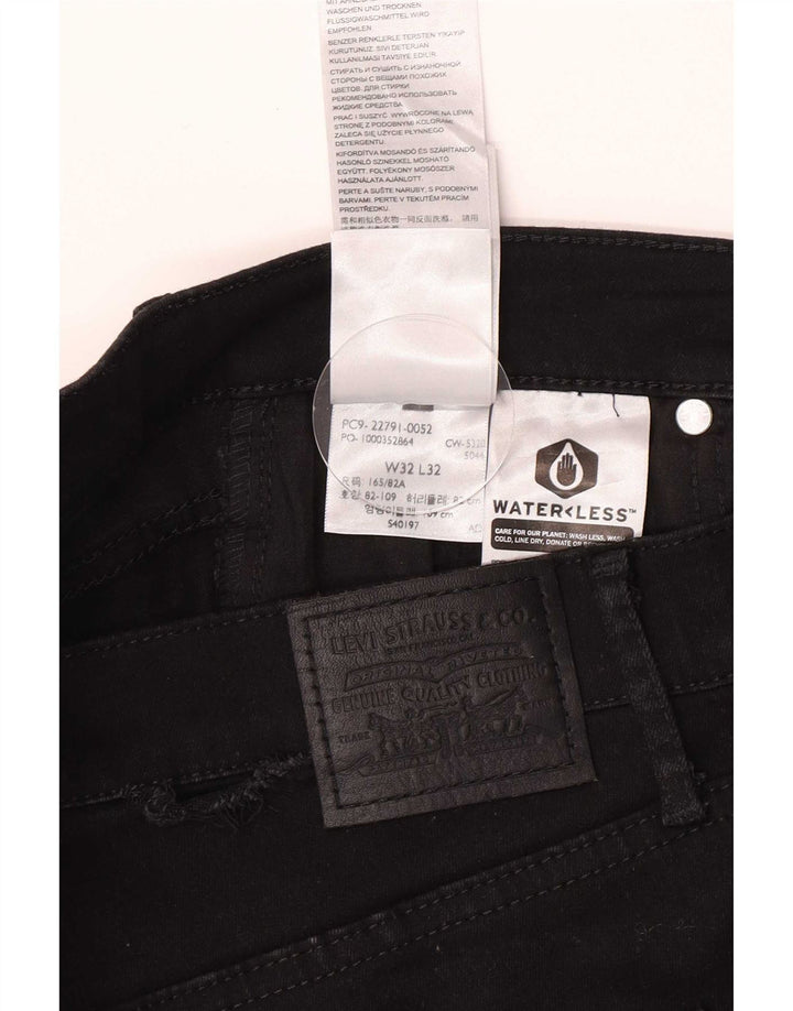 Damskie jeansy Jegging Levi's W32 L32 Czarna bawełna
