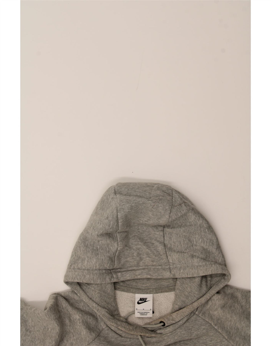 NIKE Womens Hoodie Jumper UK 14 Medium Grey Cotton Vintage Nike and Second-Hand Nike from Messina Hembry 
