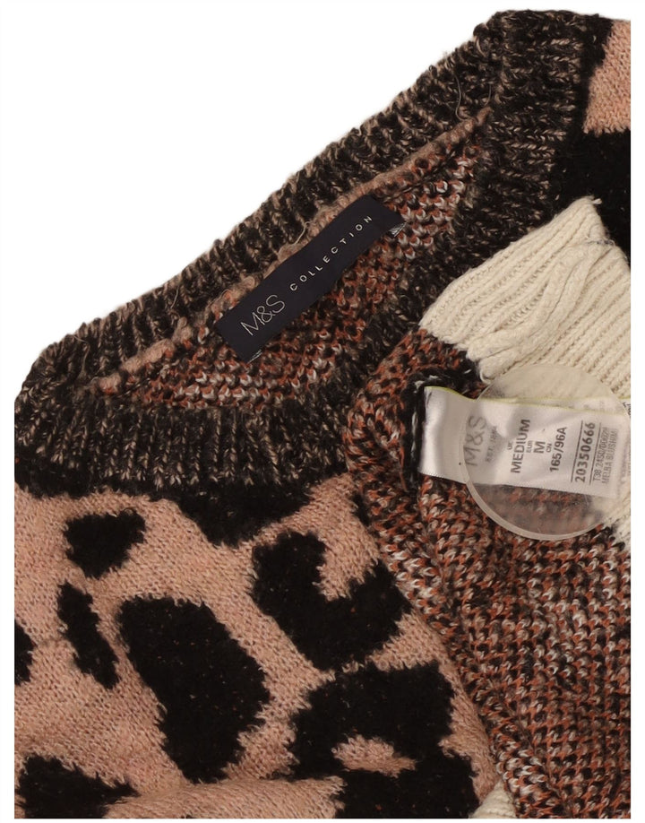 Marks & Spencer Damski sweter z dekoltem w łódkę, UK 14, średni, wielokolorowy