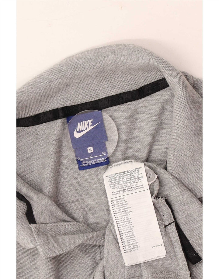Męska koszulka polo Nike, mała, szara, bawełniana