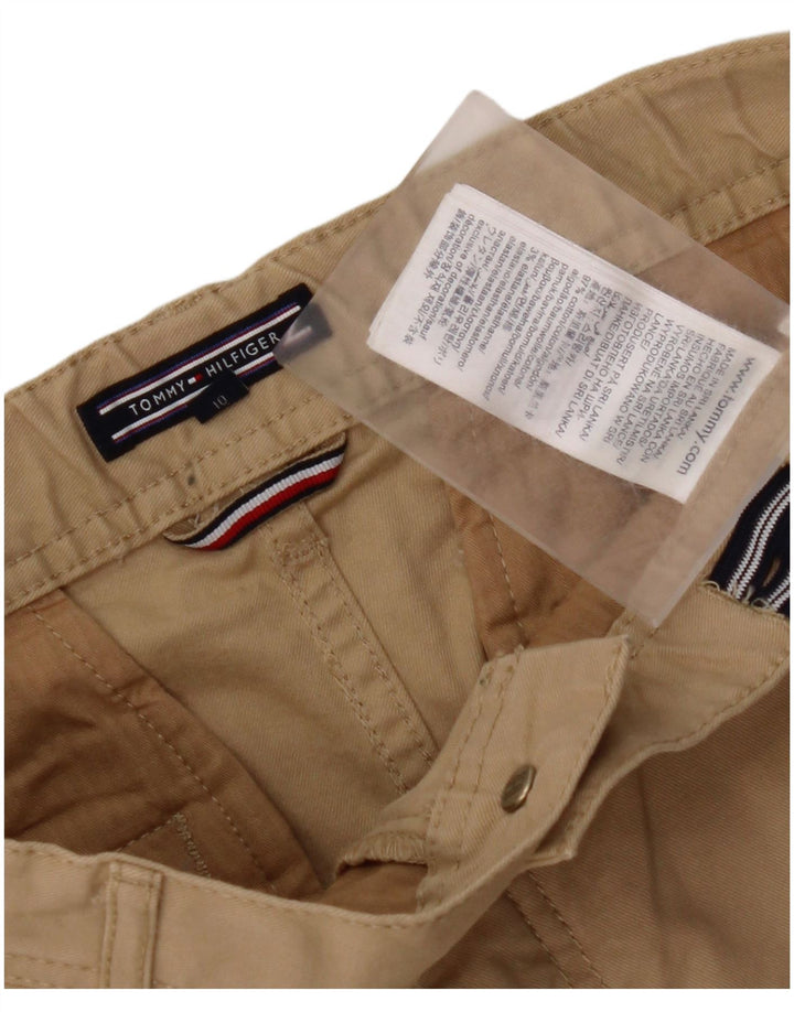 TOMMY HILFIGER Wąskie spodnie chino chłopięce 9-10 lat W26 L25 beżowa bawełna