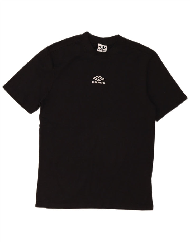 Męski T-shirt z grafiką Umbro, mały, czarny, bawełniany