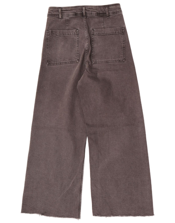 Zara Damskie dżinsy z szeroką nogawką The Marine z wysokim stanem EU 40 Medium W30 L29 Szare