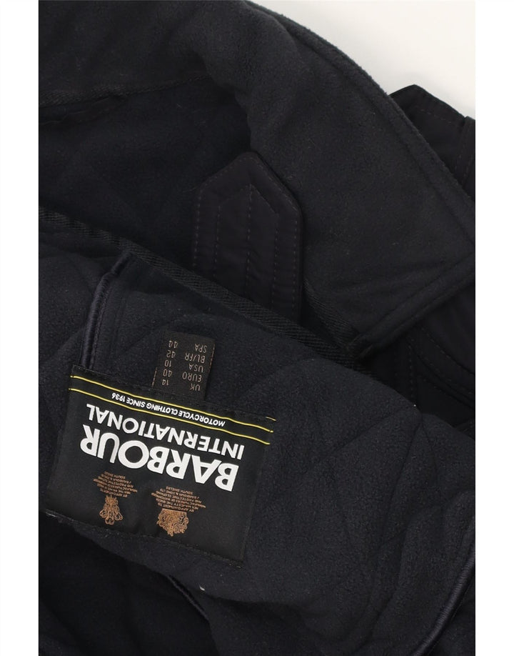 Damska pikowana kurtka Barbour UK 14, duża, granatowa