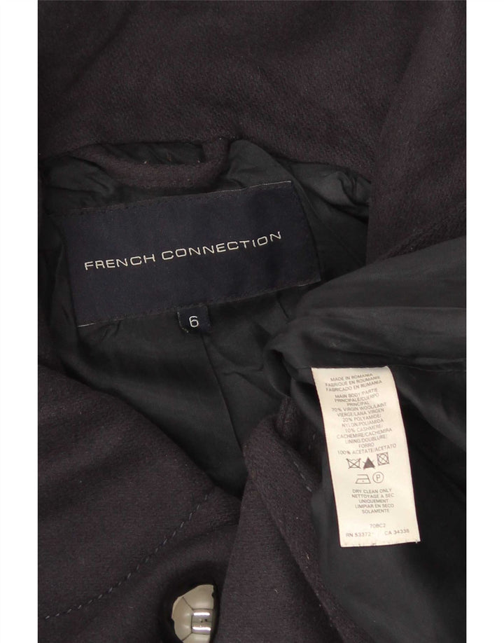 Damski płaszcz oversize z podwójnymi piersiami French Connection UK 6 XS, granatowy