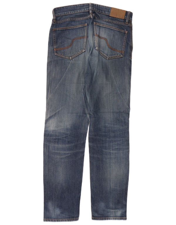 Męskie jeansy slim fit Fat Face W30 L32 Niebieskie bawełniane
