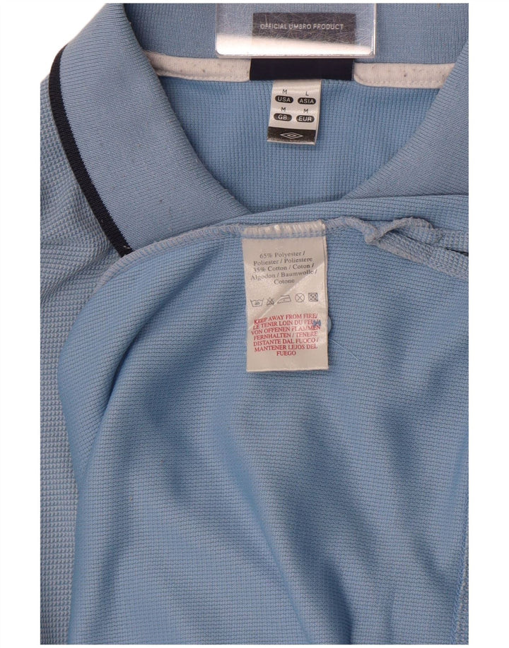 Męska koszulka polo Umbro, średni niebieski poliester