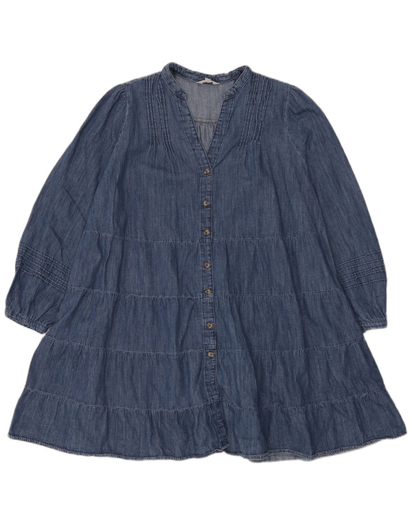 Marks & Spencer Damska Sukienka Per Una Denim Oversize Warstwowa UK 18 XL Niebieska