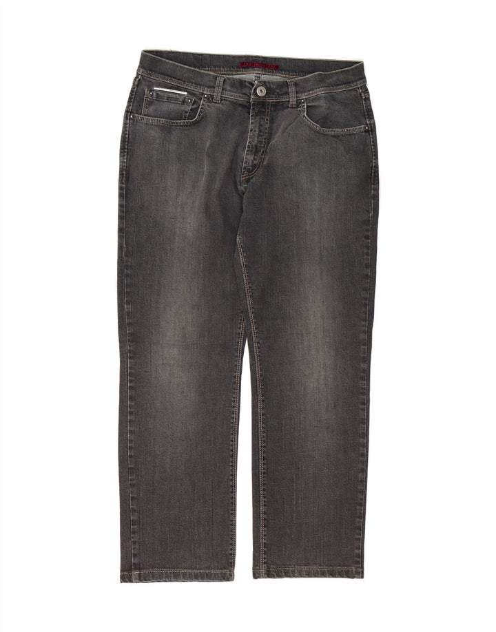 TRUSSARDI Mens Straight Jeans W36 L29 Grey Cotton Vintage Trussardi and Second-Hand Trussardi from Messina Hembry 