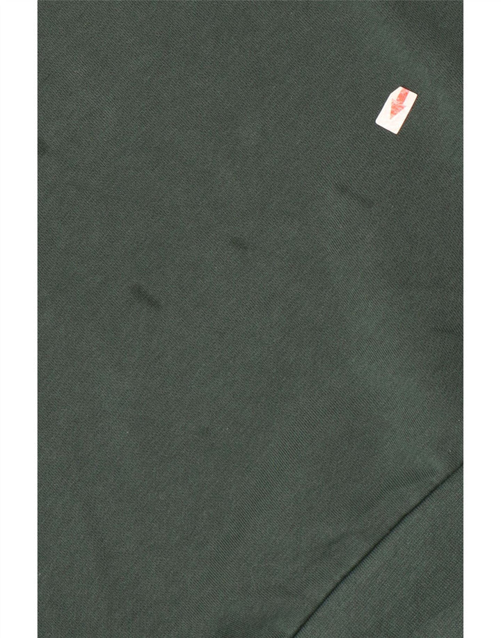 Męska bluza z grafiką Fila XL, zielona, z blokami kolorów