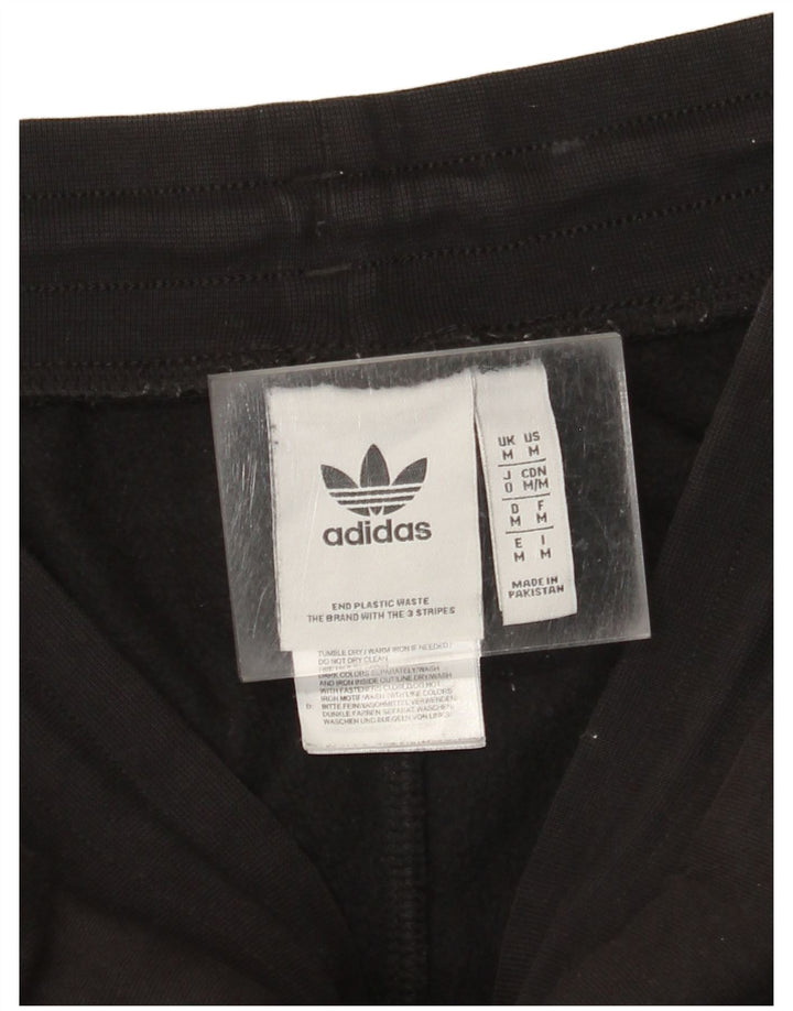 Damskie spodnie dresowe ADIDAS Joggers UK 14 Średnia czarna bawełna