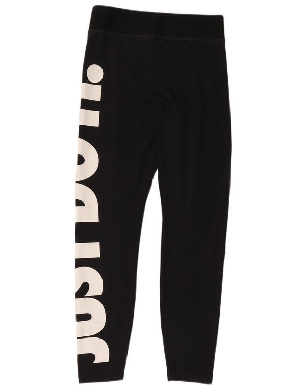 Damskie legginsy Nike Graphic UK 12, średni czarny poliester