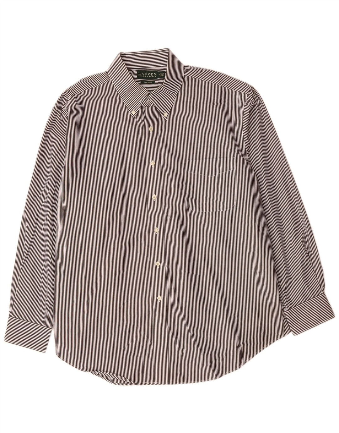 Koszula męska RALPH LAUREN, rozmiar 18, 2XL, czarna, bawełniana w prążki