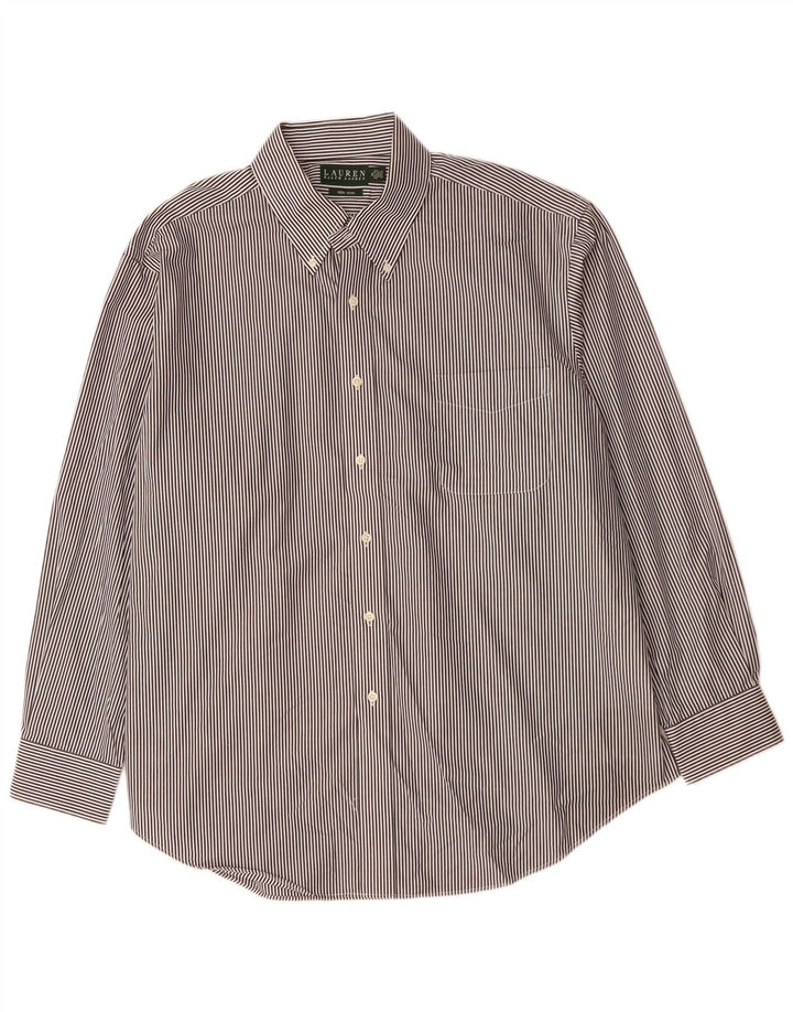 Koszula męska RALPH LAUREN, rozmiar 18, 2XL, czarna, bawełniana w prążki