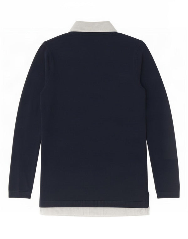 Damska koszulka polo z długim rękawem Tommy Hilfiger UK 6 XS w kolorze granatowym w paski