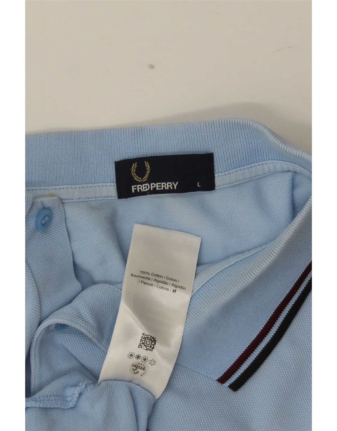 Męska koszulka polo Fred Perry, duża, niebieska, bawełniana w paski