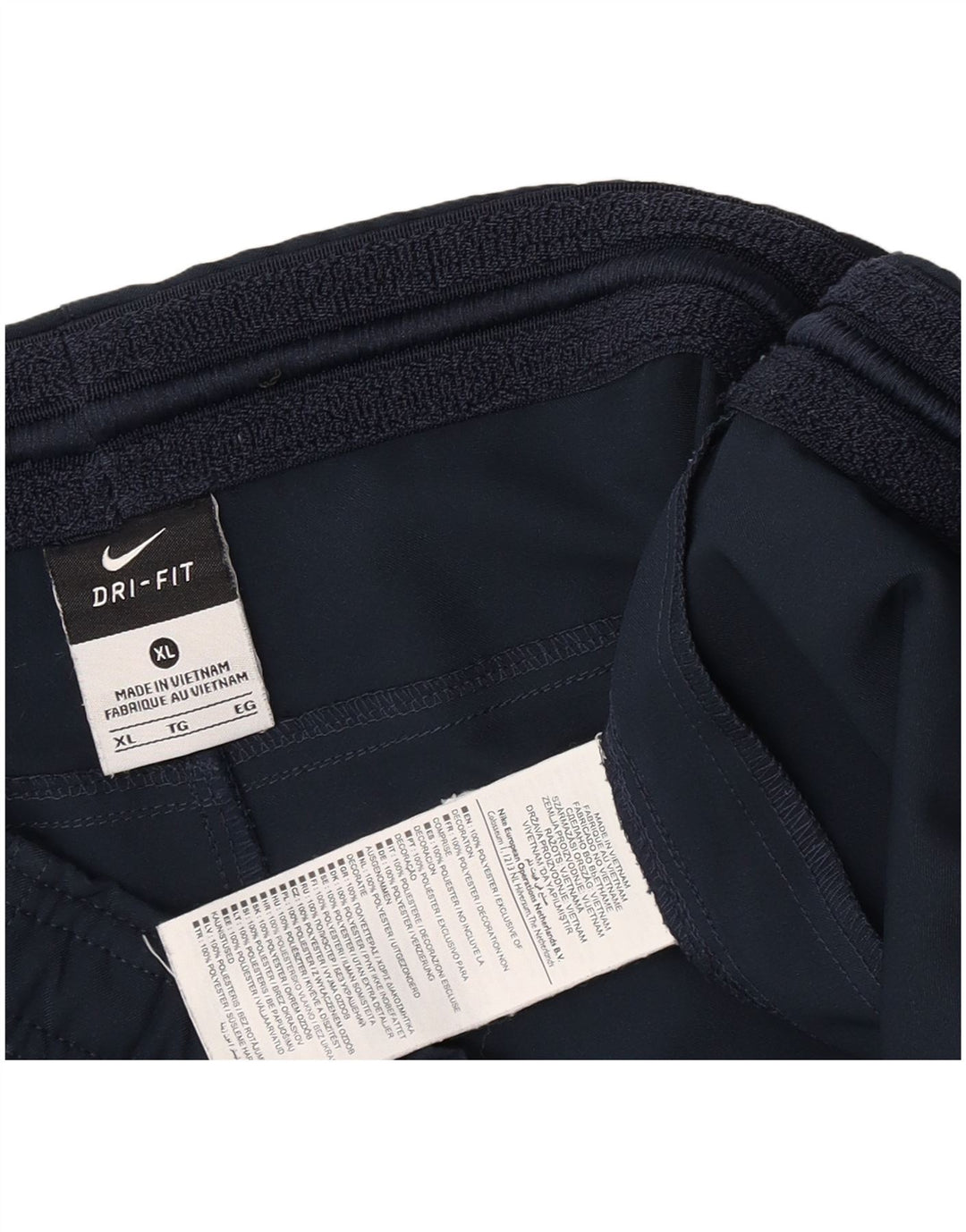 Męskie spodenki sportowe Nike Dri Fit XL, granatowe, poliestrowe