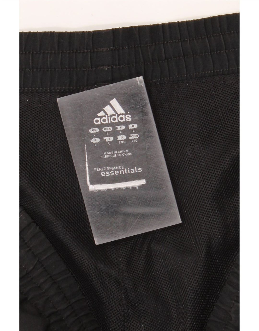 Męskie spodenki sportowe Adidas, duże, czarne, poliestrowe