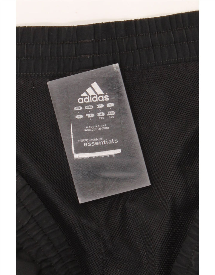 Męskie spodenki sportowe Adidas, duże, czarne, poliestrowe