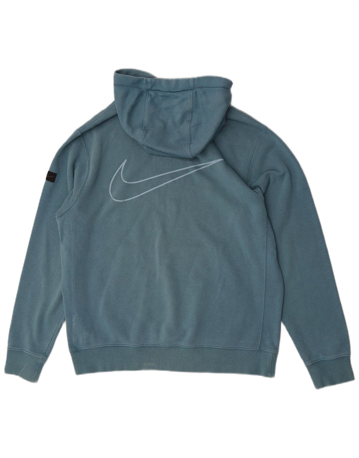 Męski sweter z kapturem Nike Graphic, średni niebieski, bawełniany