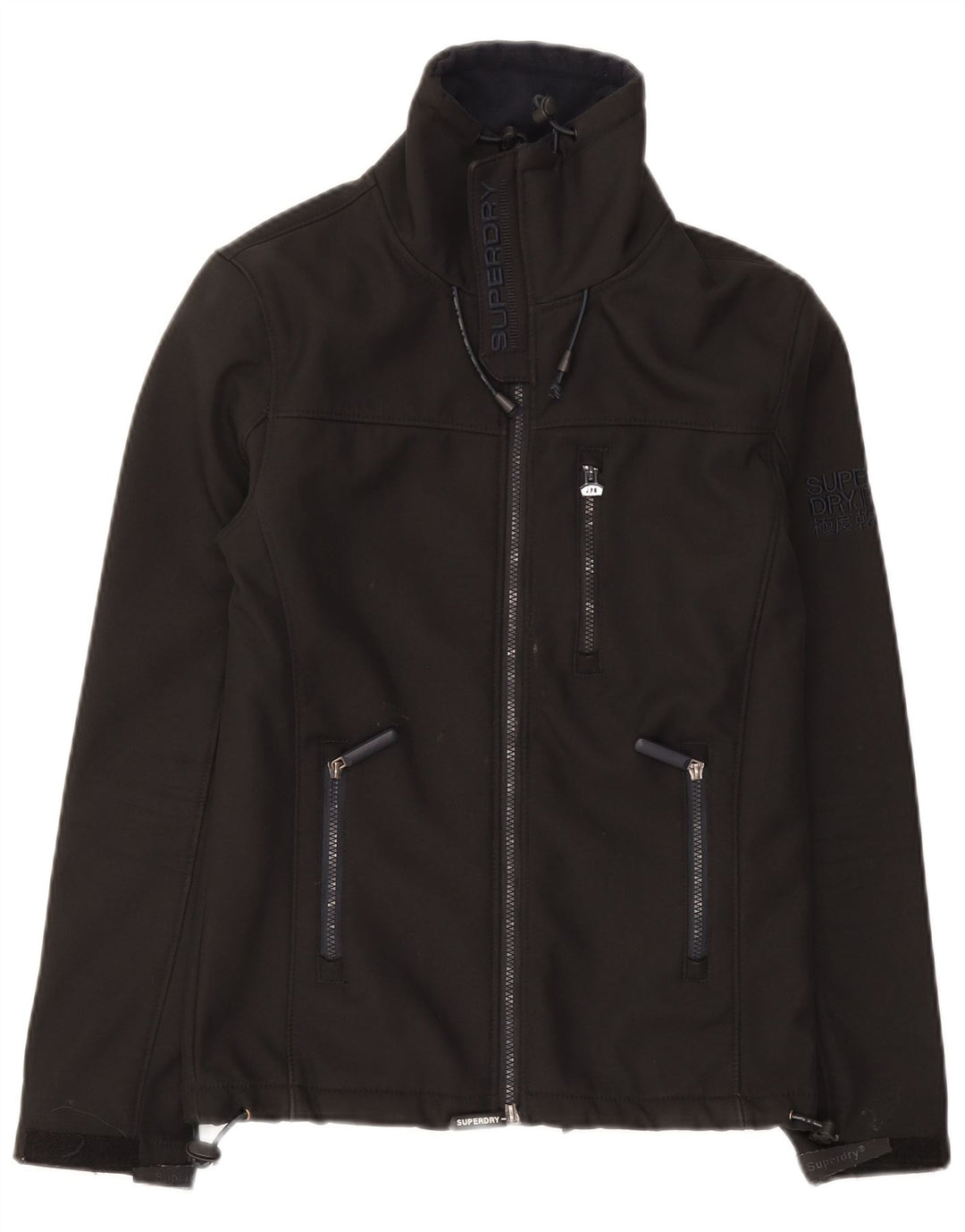 Męska kurtka wiatrówka Superdry Windtrekker UK 34 XS, czarny poliester