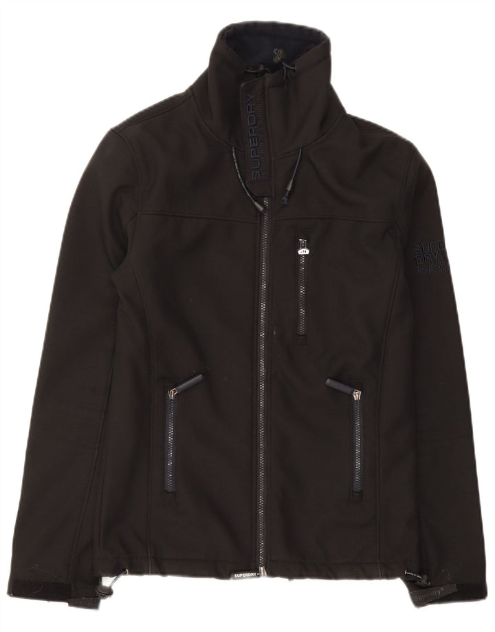 Męska kurtka wiatrówka Superdry Windtrekker UK 34 XS, czarny poliester