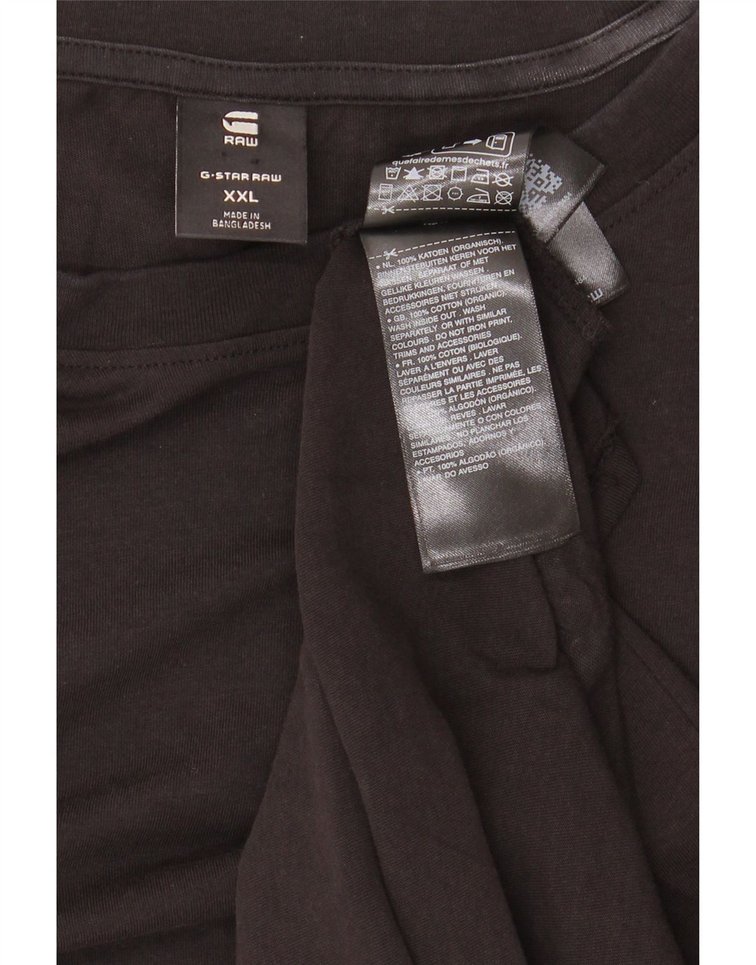 Koszulka męska G-STAR Top 2XL Czarna bawełna