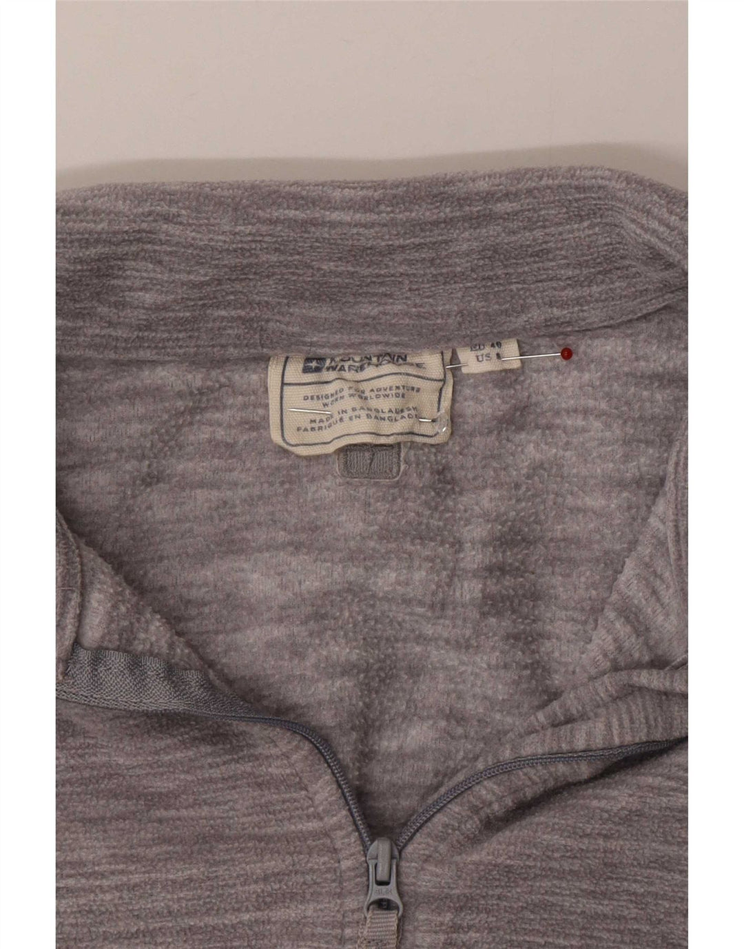 Damski sweter polarowy Mountain Warehouse z zamkiem błyskawicznym, EU 40, średni szary