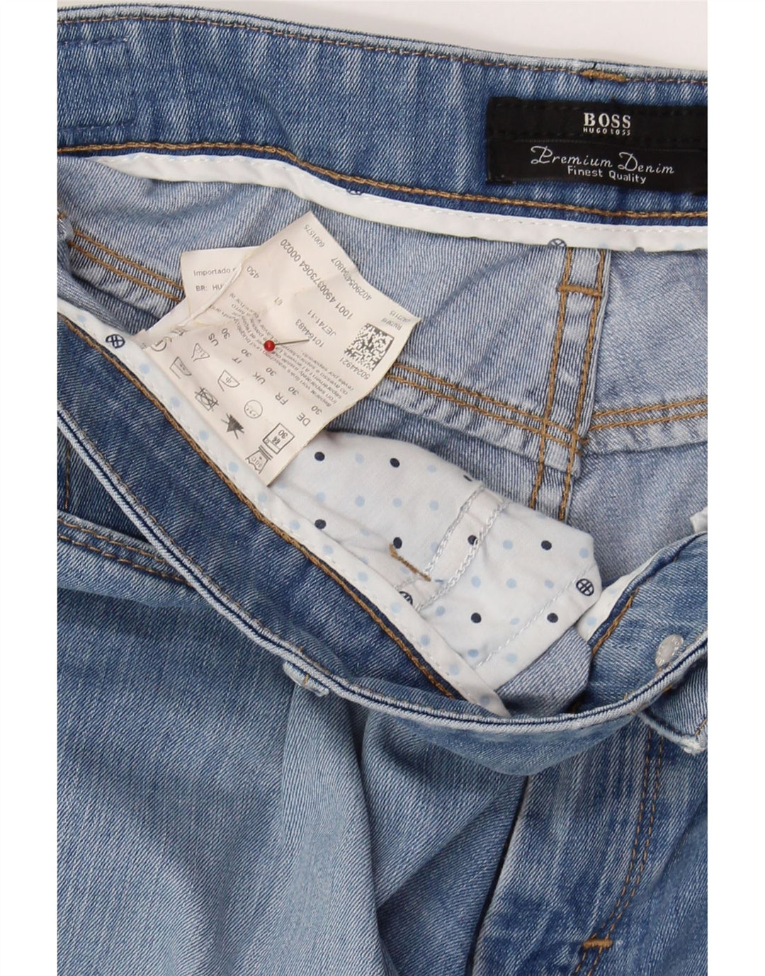 HUGO BOSS Womens Crop Slim Jeans W30 L29 Blue Cotton Vintage Hugo Boss and Second-Hand Hugo Boss from Messina Hembry 