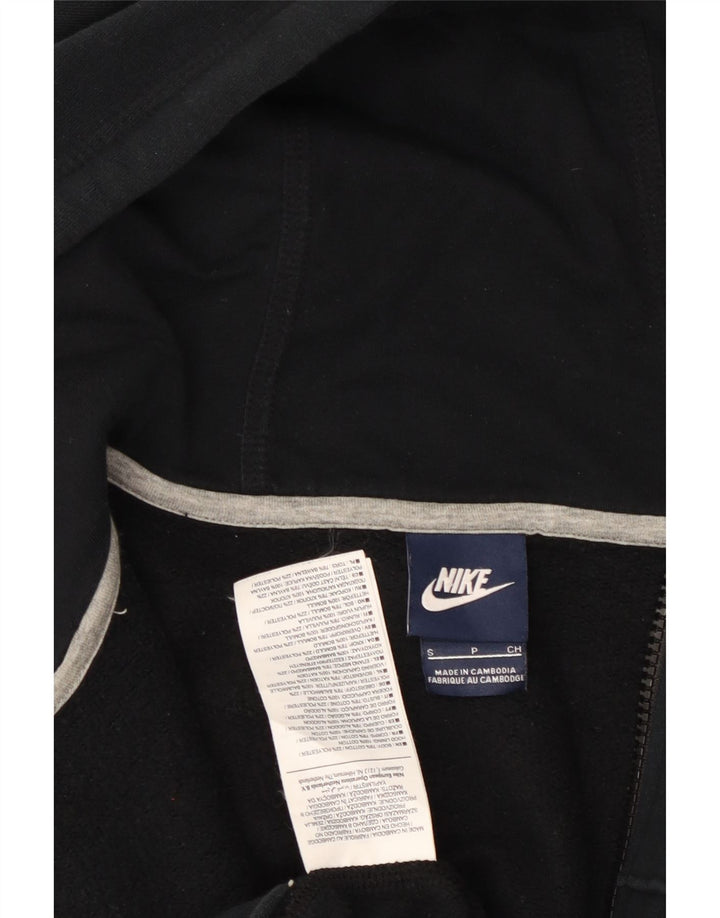 Męski sweter z kapturem i zamkiem NIKE, mały, czarny, bawełniany