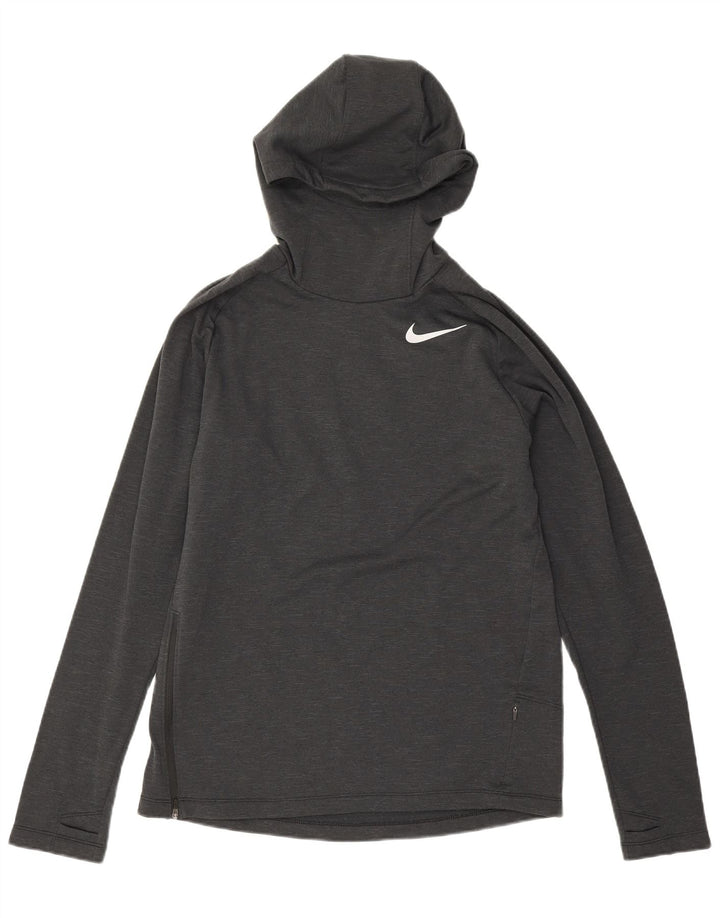 Męski sweter z kapturem Nike Dri Fit, średni czarny poliester