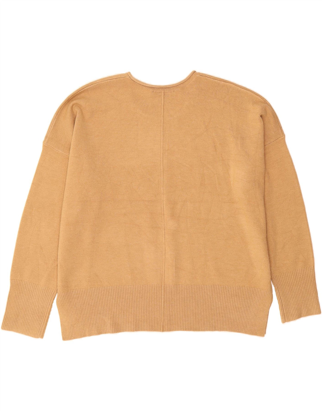 FRENCH CONNECTION Womens Crew Neck Jumper Sweater UK 14 Medium Beige Vintage French Connection and Second-Hand French Connection from Messina Hembry 